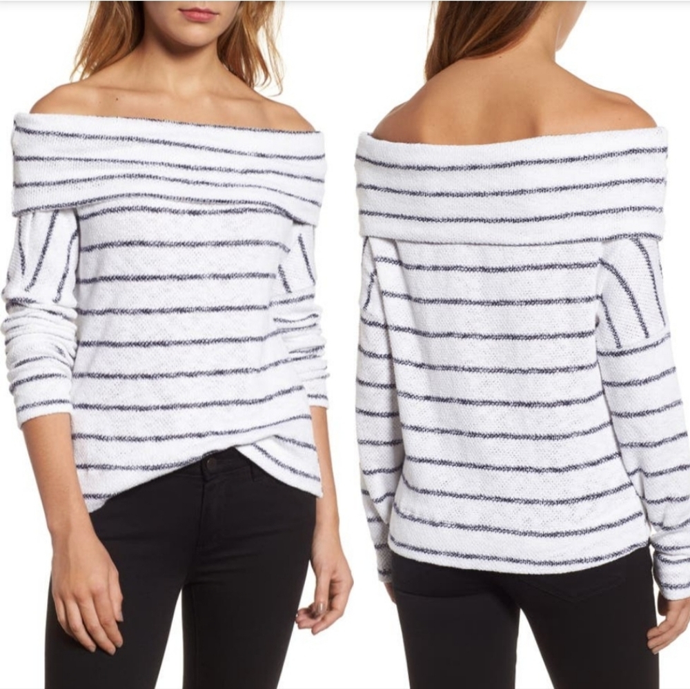 Nordstrom, Caslon, Sweater Size Small, black and white stripes